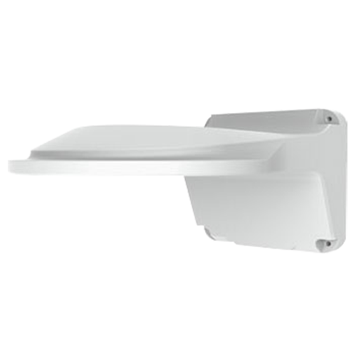 Support mural Pour caméras dôme Adapté pour une utilisation extérieure Couleur blanche Passage de câble